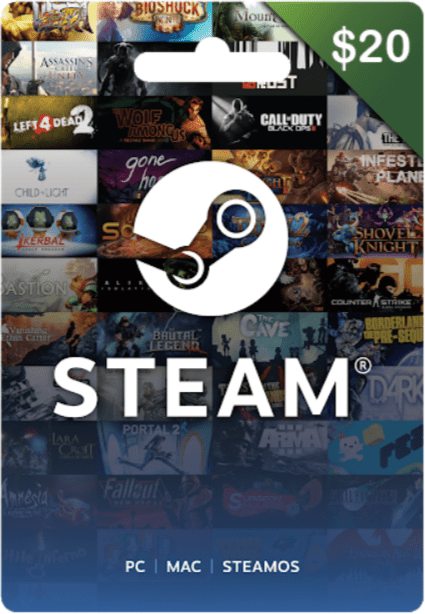 Steam Gift Card 20 USD (USA) Steam Digital Code