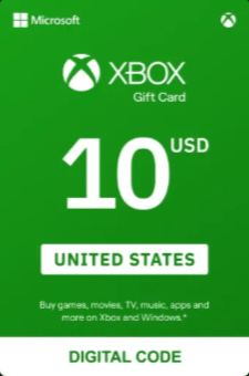 Xbox Gift Card 10 USD (USA) | Xbox Digital Code