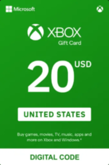 Xbox Gift Card 20 USD (USA) | Xbox Digital Code