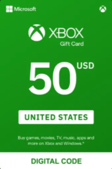 Xbox Gift Card 50 USD (USA) | Xbox Digital Code